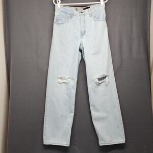 Levis SilverTab 94 Baggy Jeans Womens Blue Light Wash Distressed Tagged 28x31